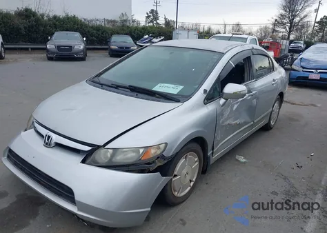 2007 Honda Civic Hybrid from USA, damaged, VIN JHMFA36207S006704